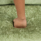Convertible Sofa Bed Sectional Sofa Sleeper with Storage Ottoman, Green Chenille, 82.67 inches - Grand Goldman Shop