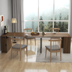 Modern Multifunctional Extendable Dining Table with Outlet, Space Saving Expanding Table with Storage for Party, Weddings, Meetings, Celebrations - Grand Goldman Shop