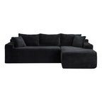 106.3' Cloud Modular Sectional Sofa Couch with L-Shape Chaise,Modern Minimalist Upholstered Couches for Living Room Bedroom,Deep Seat Corner Couch,No Assembly Required - Grand Goldman Shop