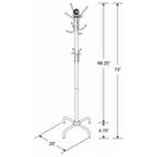 Modern Black Metal Coat Rack with Three-Tier Hooks for Entryway or Mudroom - Grand Goldman Shop