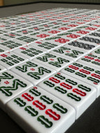Foldable Ultra-Thin Automatic Mahjong Table with Wheels, 42mm Numbered Tiles (Chinese & American Style), 2 Magnetic Tile Sets