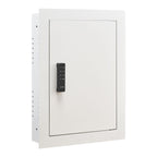 Stylish 0.83 sq.ft Wall Safe, 3-Tier Hidden Wall Safe with Password, Key & Turning Knob, Q235 Cold-Rolled Steel In-Wall Box w