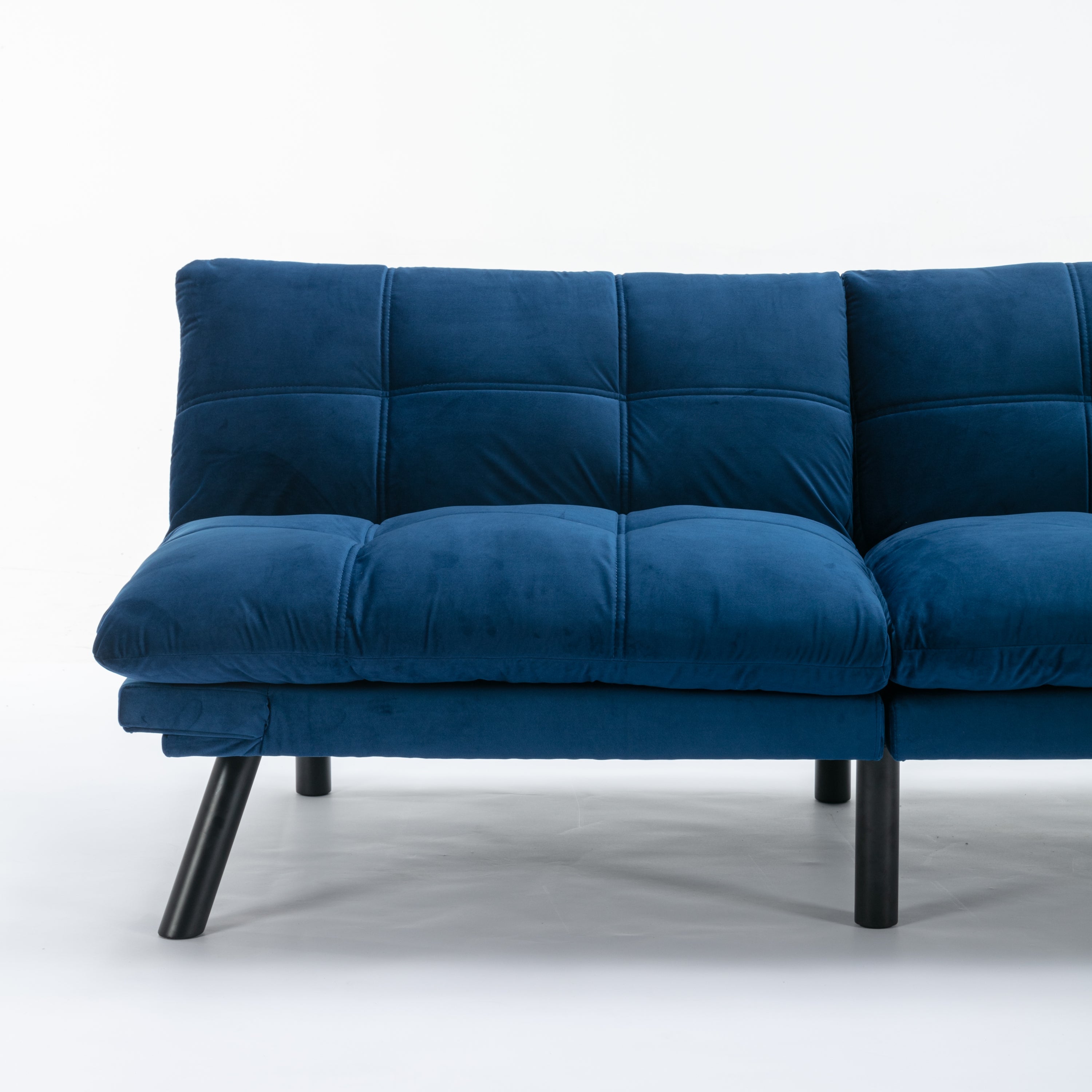 Navy Blue Convertible Folding Modern sofa Bed - Grand Goldman Shop
