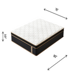 King Mattress, 10 Inch Plush Hybrid Mattresses with Memory Foam, Fiberglass-Free Mattress in a Box, Individual Pocket Spring-Motion Isolation-Edge Support, CertiPUR-US Certified - Grand Goldman Shop