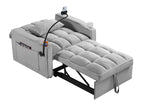 Convertible Sleeper Chair Sofa Bed Adjustable Pull Out Sleeper Chair Bed Multi-Pockets Folding Sofa Bed for Living Room Bedroom Small Space,3-in-1 Sofa Bed - Grand Goldman Shop