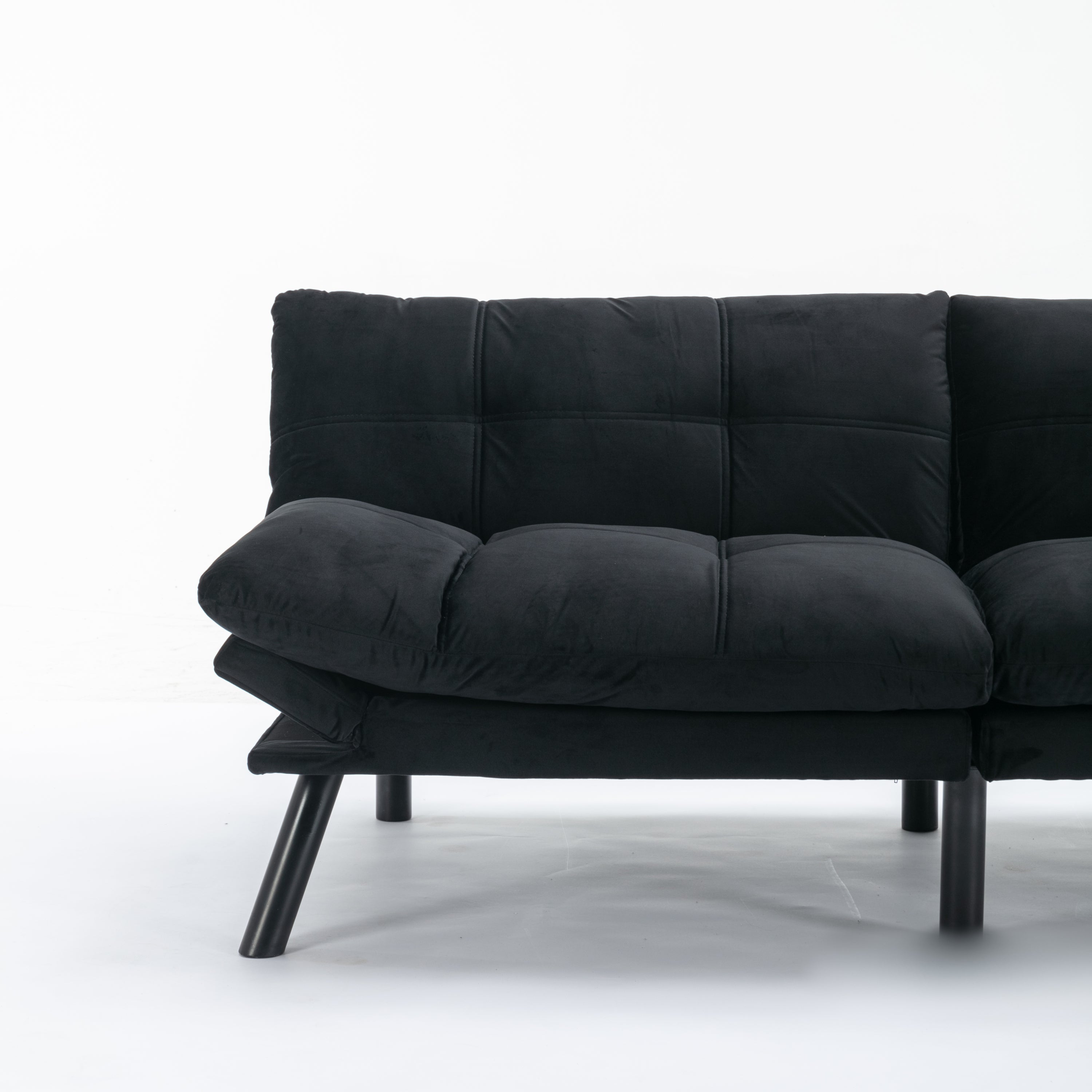 Black Convertible Folding Modern sofa Bed - Grand Goldman Shop
