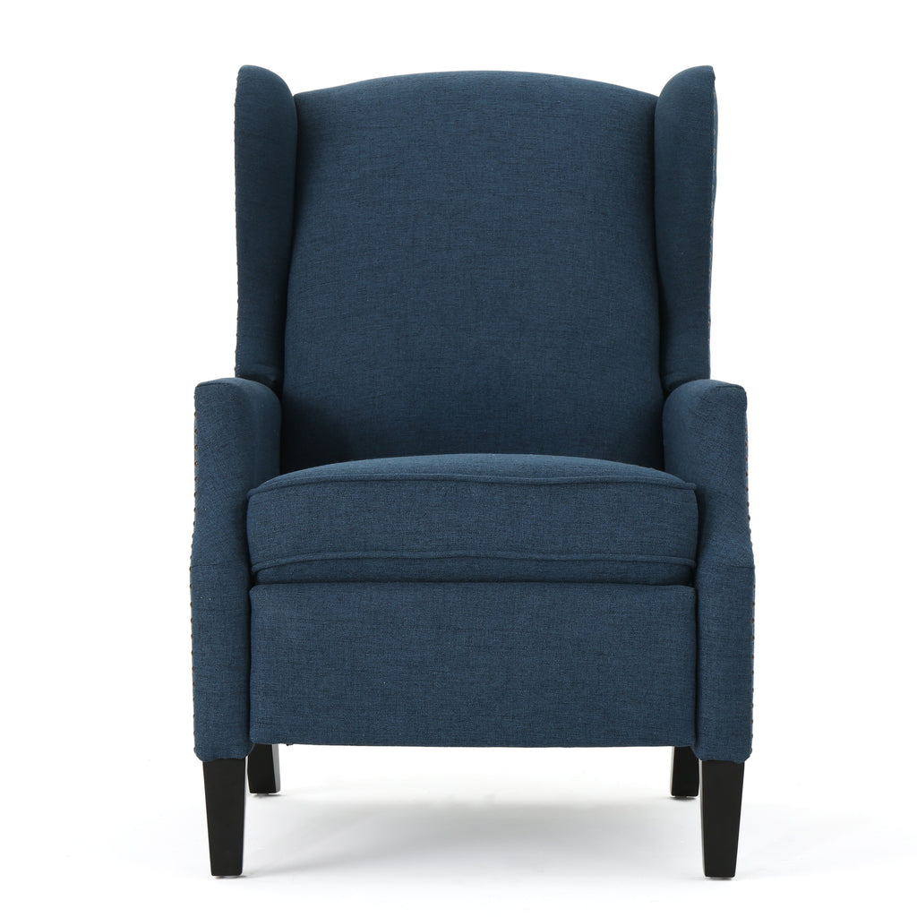 Westeros Wing Back Fabric Upholstered Recliner - Grand Goldman Shop