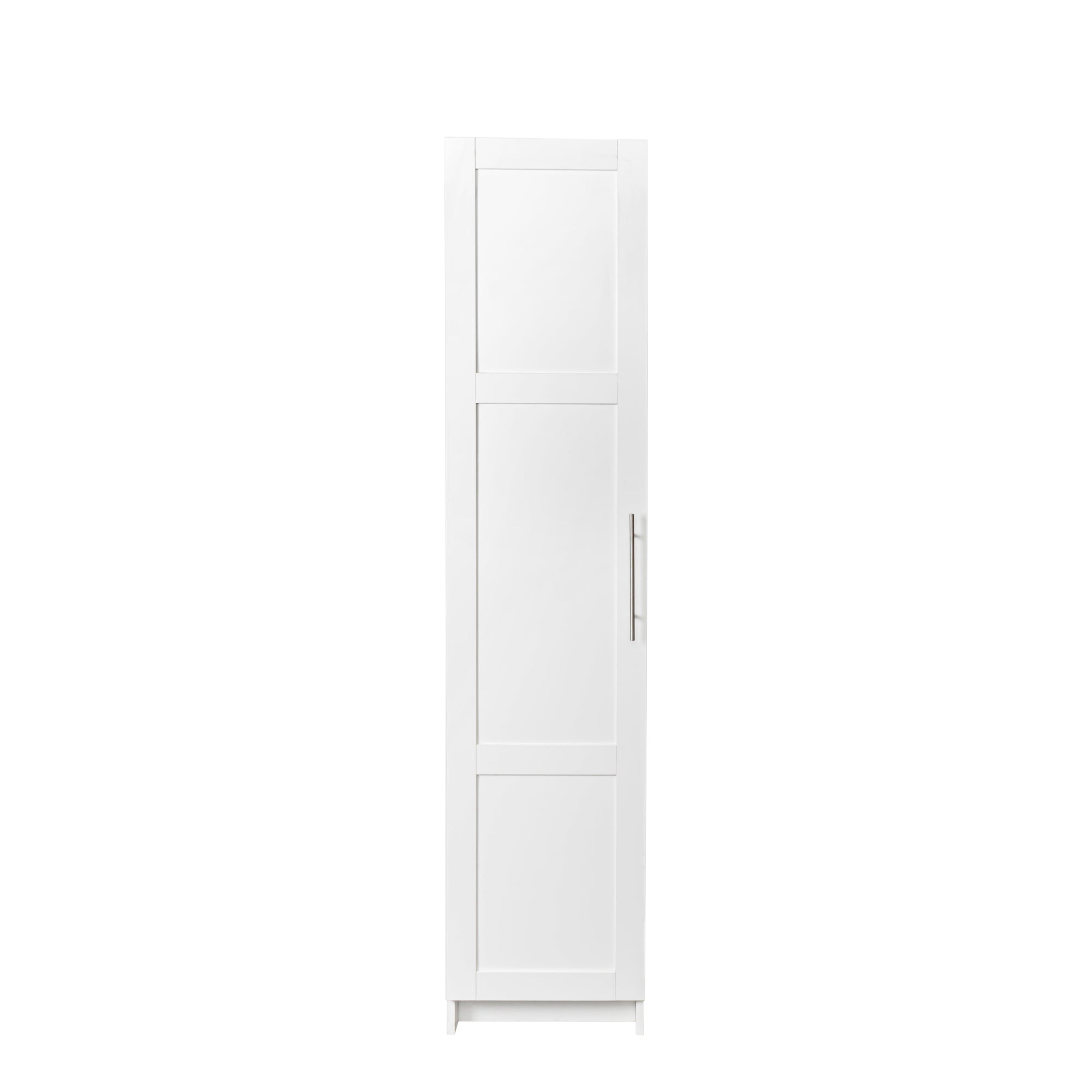 Stackable Wall Mounted Storage Cabinet, 15.75' D x 15.75' W x 70.87' H, White - Grand Goldman Shop