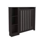 Radiator Cover Cabinet Joseph with Slatted Frame and 3 Shelves, Decorative Heater Cover, Modern Furniture Accent, Walnaut - Grand Goldman Shop