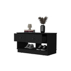 Tulip Storage Bench, Two Drawers, Two Shelves - Grand Goldman Shop