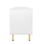 Modern warm white TV cabinet for 80 inch TV Stands, for Living Room Bedroom - Grand Goldman Shop