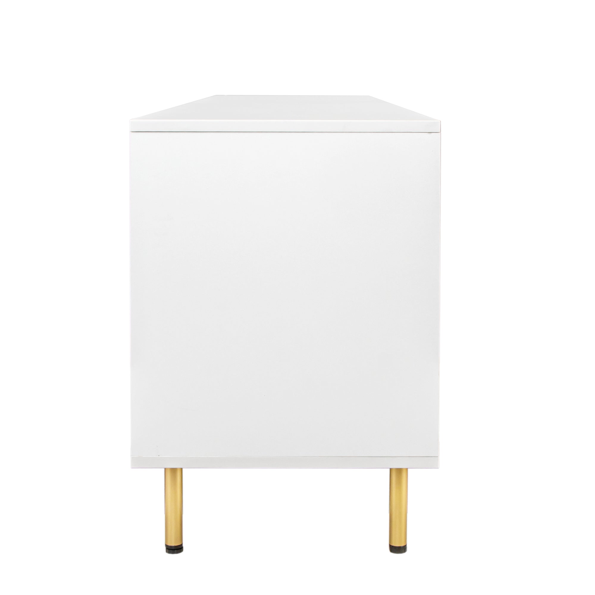 Modern warm white TV cabinet for 80 inch TV Stands, for Living Room Bedroom - Grand Goldman Shop