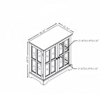 LED Curio Display Cabinet,Antique Display Cabinet with Adjustable Shelves,Retro Design Quality Showcase with Lattice Doors Elegant Bookcase and Storage Cabinet for Home Decor and Organization CHE - Grand Goldman Shop
