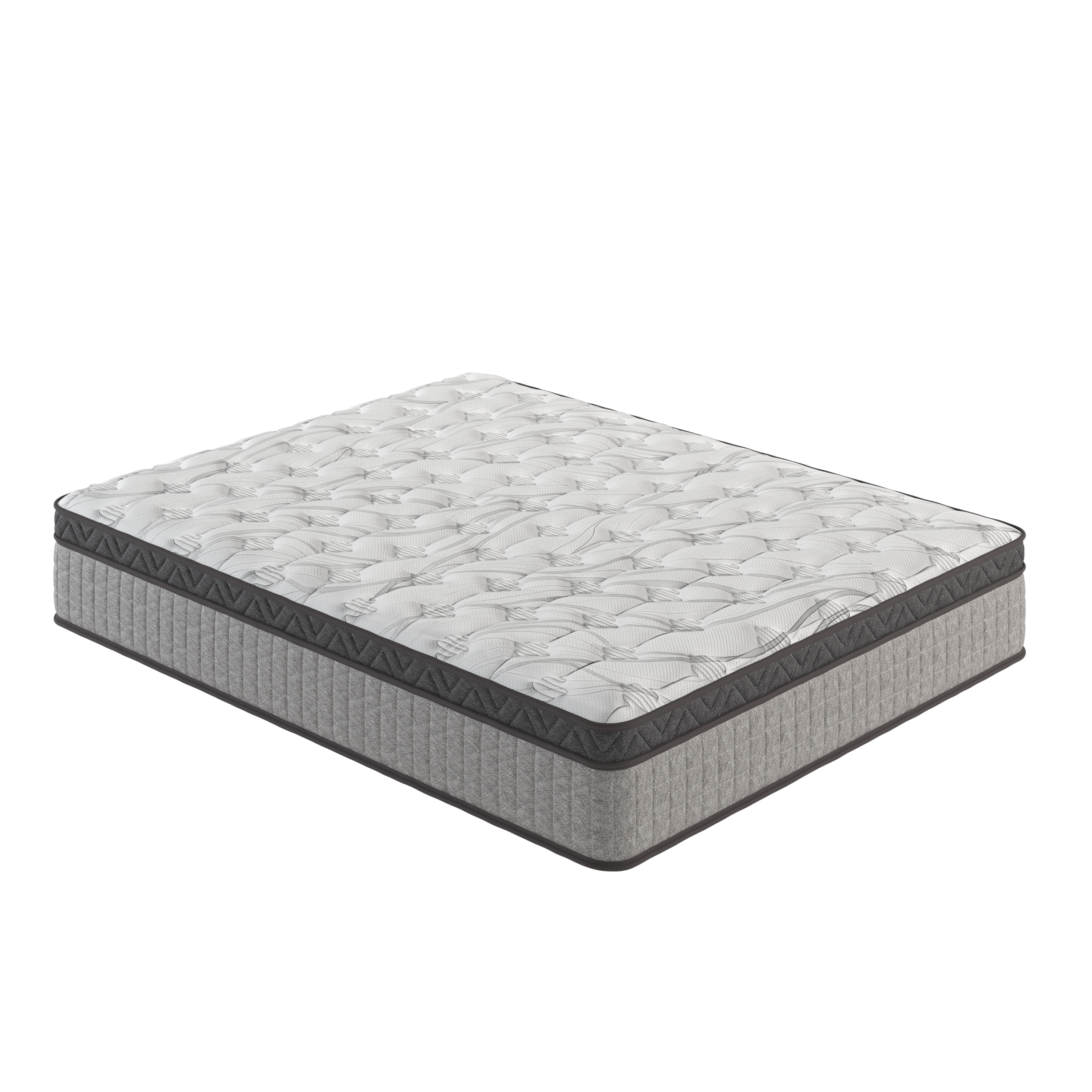Assembled in USA - 10' Twin Diamond Innerspring Hybrid and Cooling Gel Memory Foam Mattress, Pressure Relief, and Motion Isolation, CertiPUR-US and Oeko TEX Certified - Grand Goldman Shop
