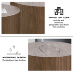 MDF with ash/oak/walnut veneer sidetable/coffee table/end table/ottoman(walnut) - Grand Goldman Shop