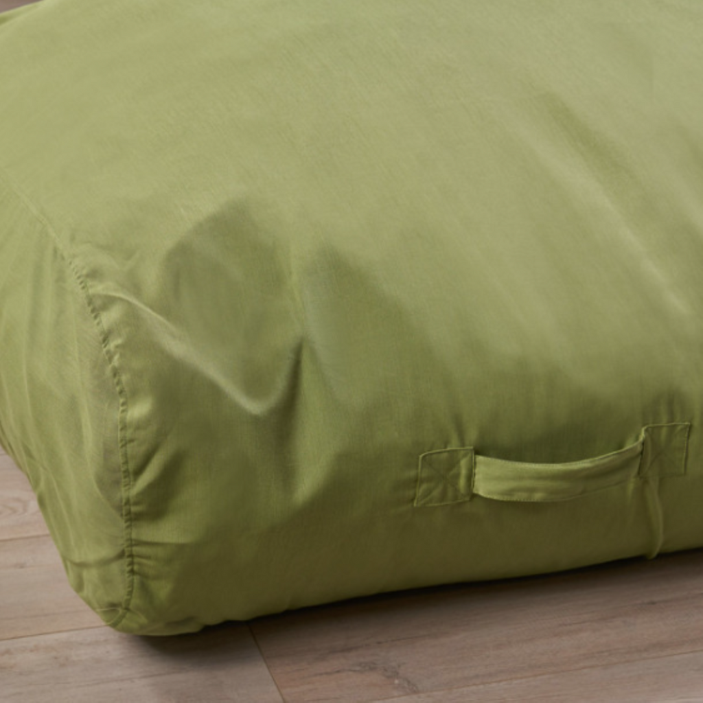 Kasper Water Resistant 6'x3' Lounger Bean Bag, Green, Waterproof Fabric, Rectangular Design - Grand Goldman Shop