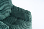 010-Soft Fluffy Corduroy Fabric Bean Bag Chair Filled With Memory Sponge,Green - Grand Goldman Shop