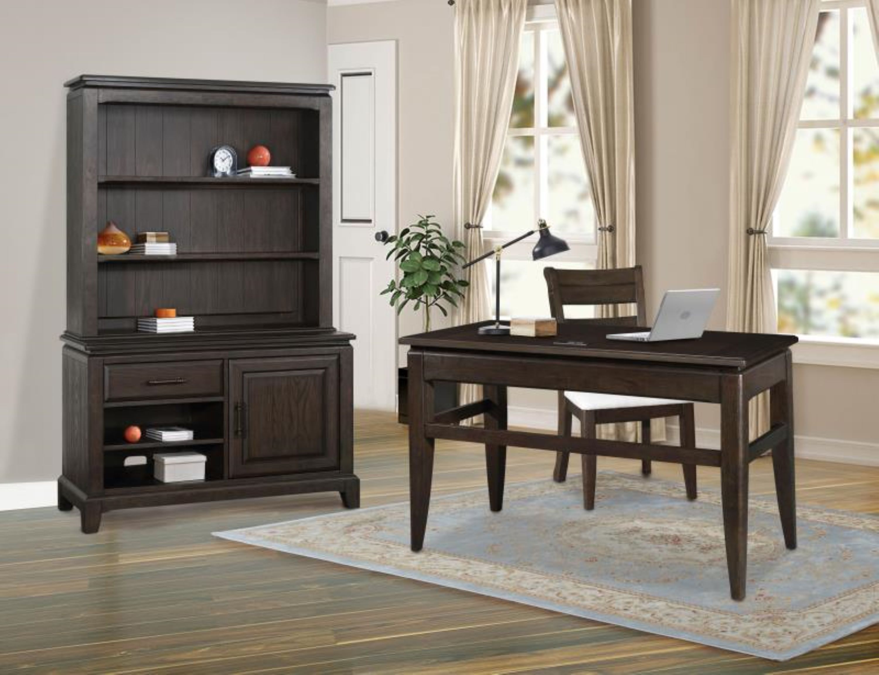 Chocolate Office Storage Credenza | Premium Home Decor - Grand Goldman