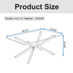 39.37' Rectangular Clear Tempered Glass Coffee Table,Stylish Design with Gold Metal Legs, Coffee Table for Living Room - Grand Goldman Shop