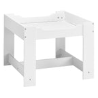 Kids Table and 2 Chairs Set, Toddler Table and Chair Set with Storage Space under the Table, Cloth Storage Box under the Chai