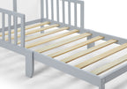 Birdie Toddler Bed Light Gray/White | Premium Home Decor - Grand Goldman