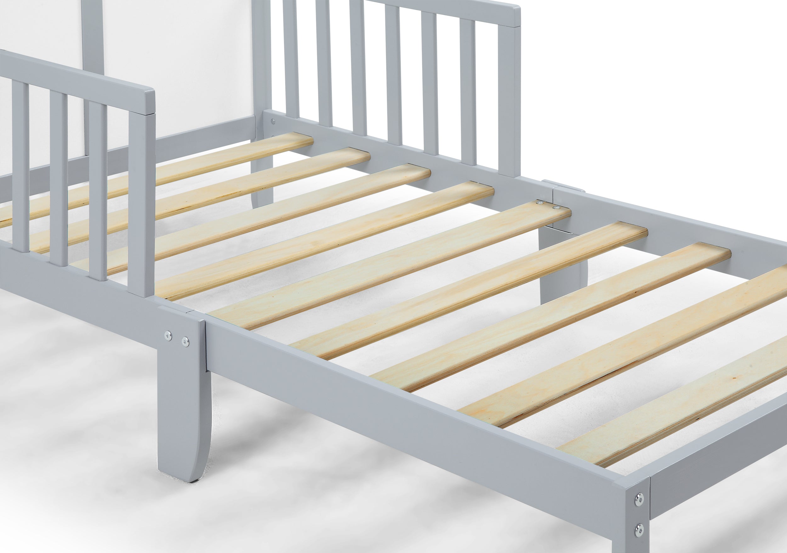 Birdie Toddler Bed Light Gray/White | Premium Home Decor - Grand Goldman