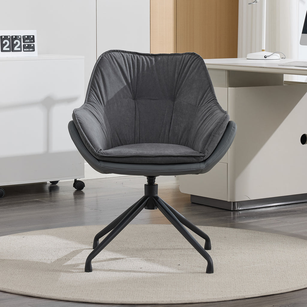Modern Faux Leather Office Chair, Ergonomic Executive Desk Chair with High Back and Adjustable Features | Premium Home Decor 