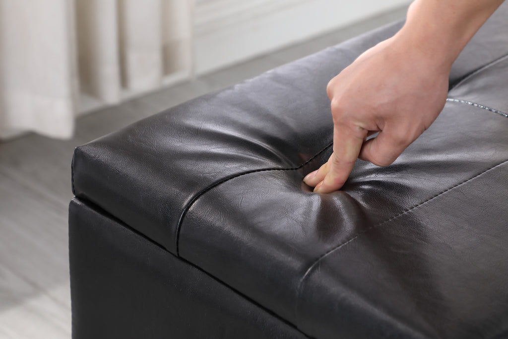 [VIDEO] Large Storage Ottoman Bench Set, 3 in 1 Combination Ottoman, Tufted Ottoman Linen Bench for Living Room, Entryway, Hallway, Bedroom Support 250lbs - Grand Goldman Shop