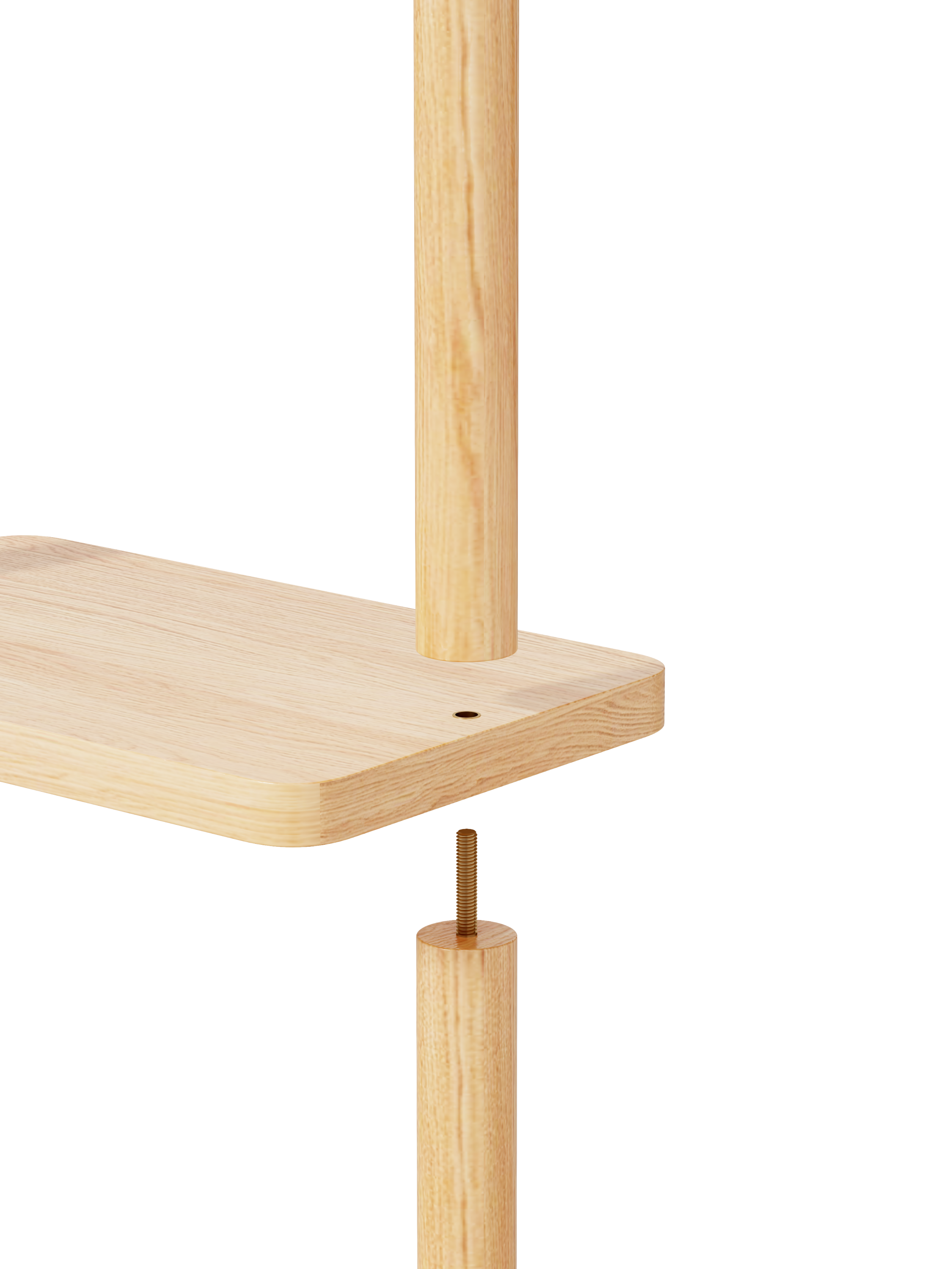 Coat Racks solid wood hanger 15.7* 11.8*71in Solid environmental protection easy to assemble beautiful can be placed in the bedroom/entrance/living room ( wood color) - Grand Goldman Shop