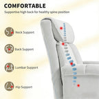 Reclining Desk Chair with Footrest,High Back Office Chair | Premium Home Decor - Grand Goldman