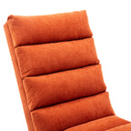 Ergonomic Linen Massage Chaise Lounge with Remote Control, Orange, 5 Modes - Grand Goldman Shop