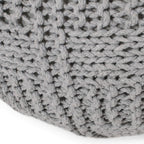 Yuny Knitted Cotton 20 x 20 Round Pouf - Grand Goldman Shop