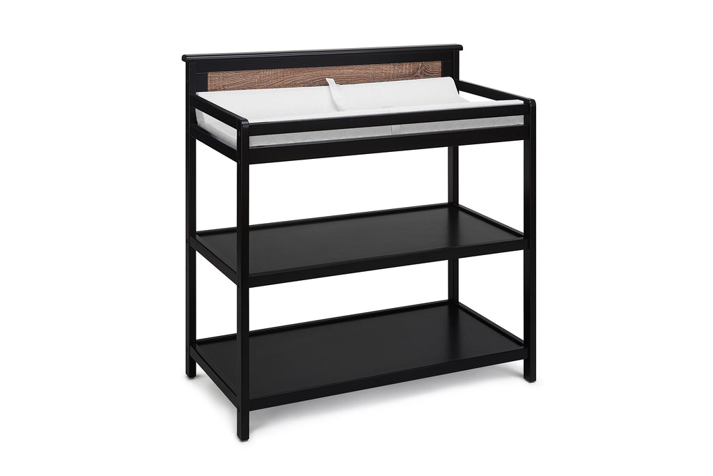 Connelly Changing Table Black/Vintage Walnut | Premium Home Decor - Grand Goldman