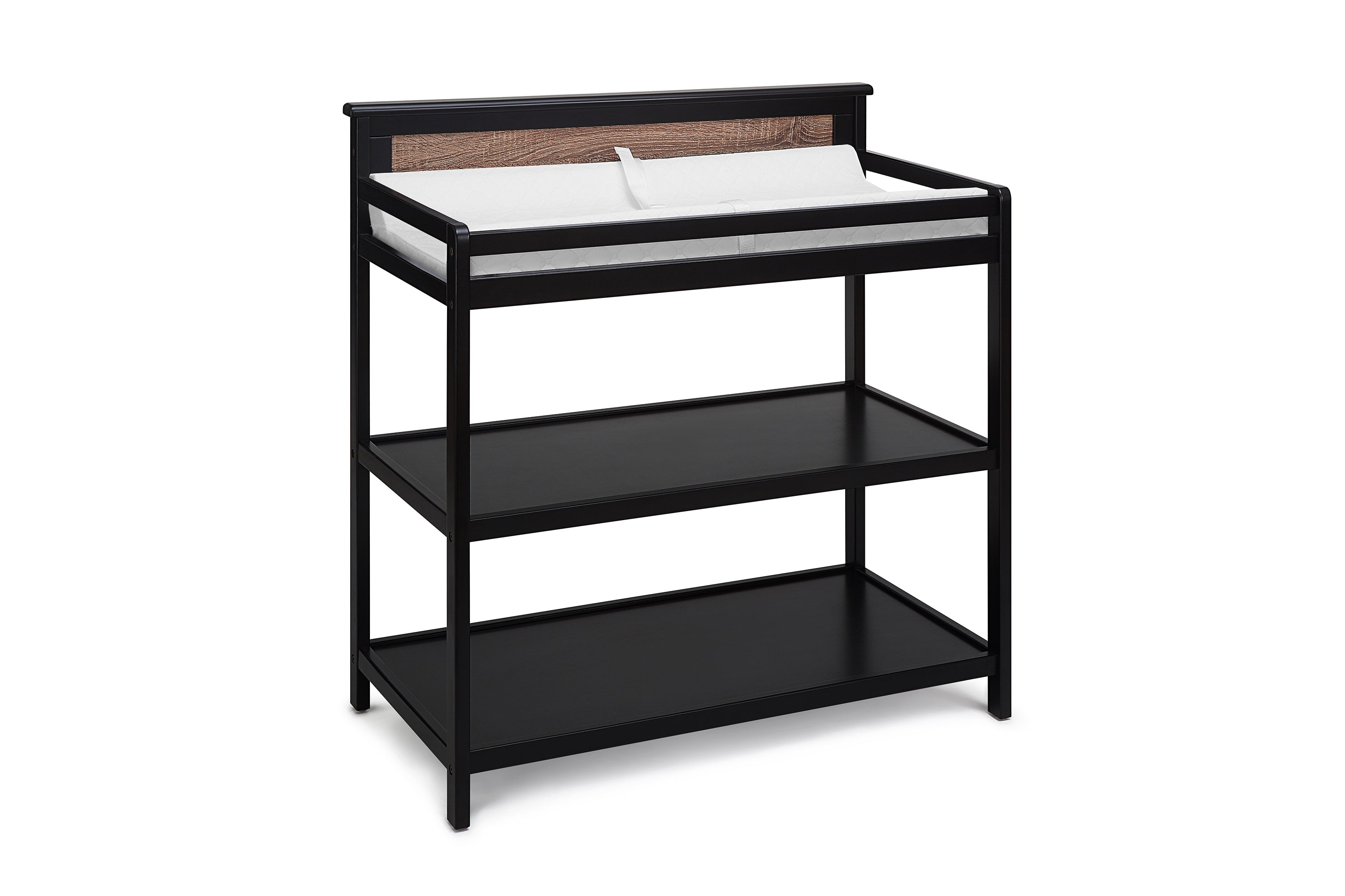 Connelly Changing Table Black/Vintage Walnut | Premium Home Decor - Grand Goldman