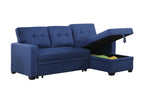 Upholstered Pull out Sectional Sofa with Chaise - Grand Goldman Shop