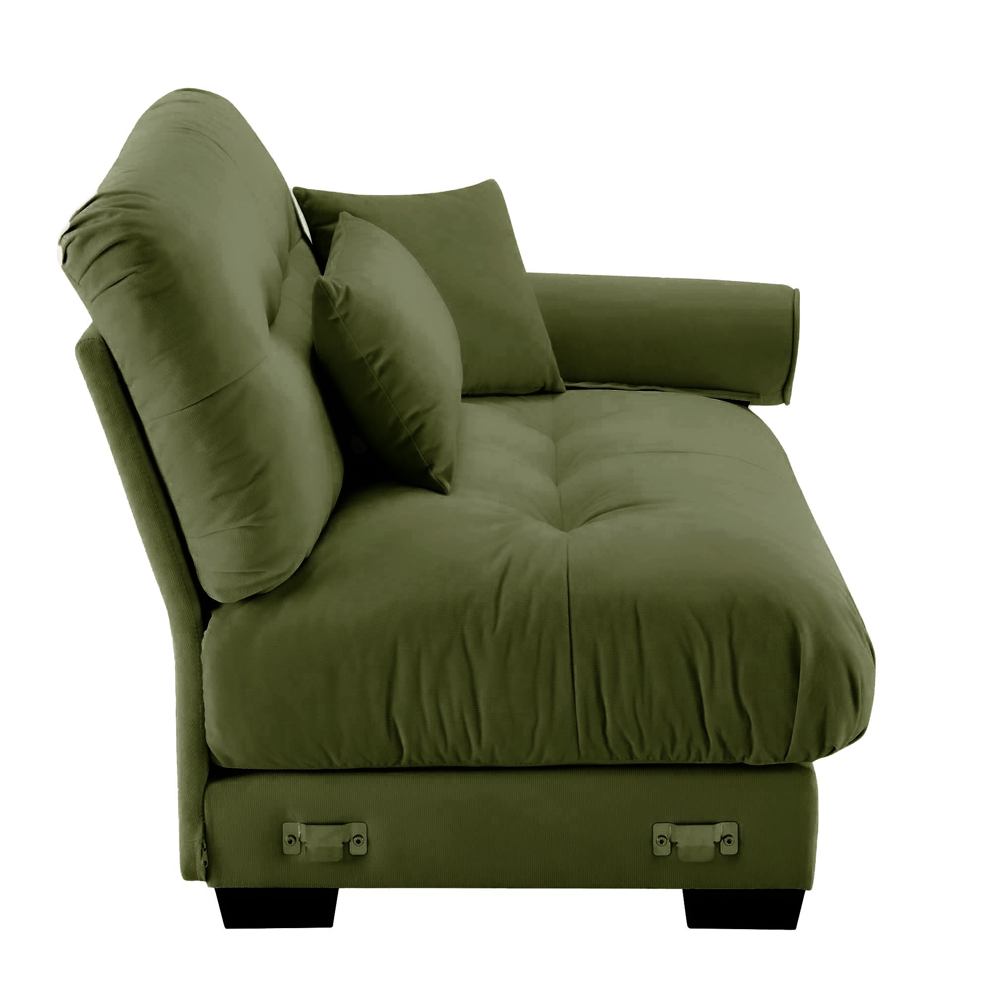 Milano Sofa RSF W/3 pillows - Olive green - Grand Goldman Shop