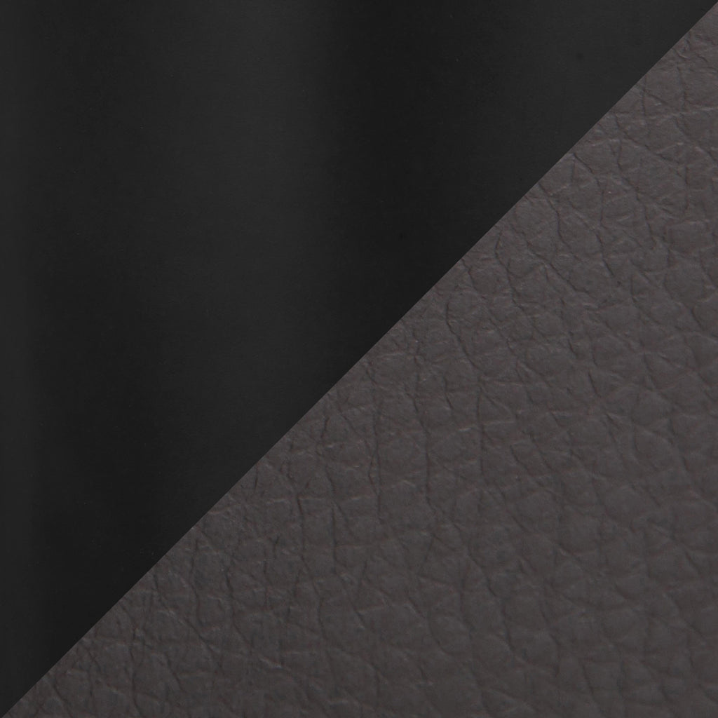 Contemporary Office Chair in Black Metal and Grey Pu - Grand Goldman