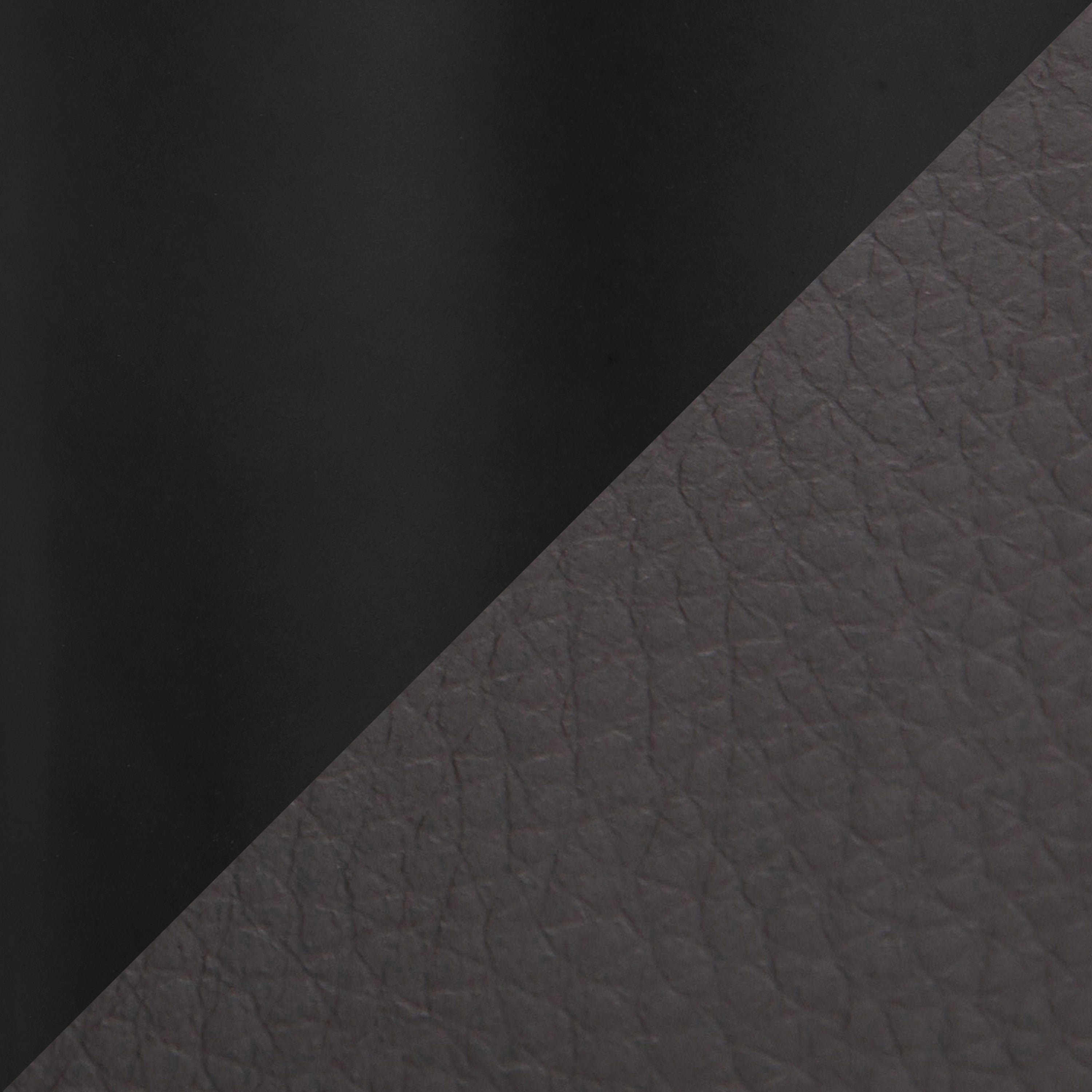 Contemporary Office Chair in Black Metal and Grey Pu - Grand Goldman