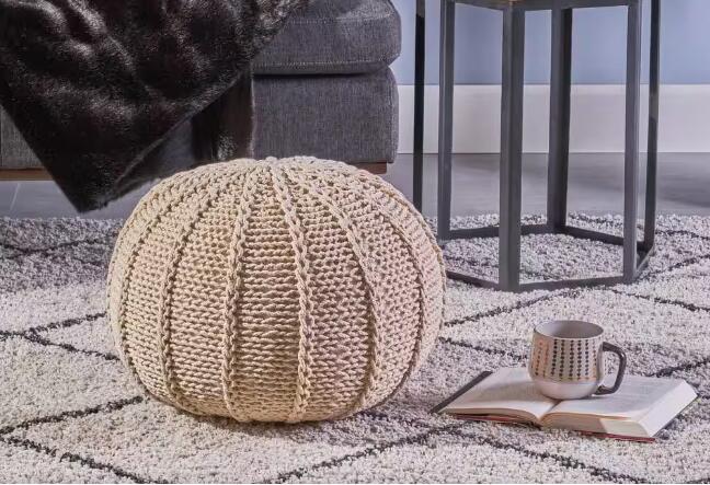 KNITED POUF - Grand Goldman Shop