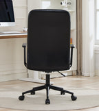 Antique black PU leather color office chair 2SETS, with armrest, high backrest,360 degree swivel , up and down adjustable gas