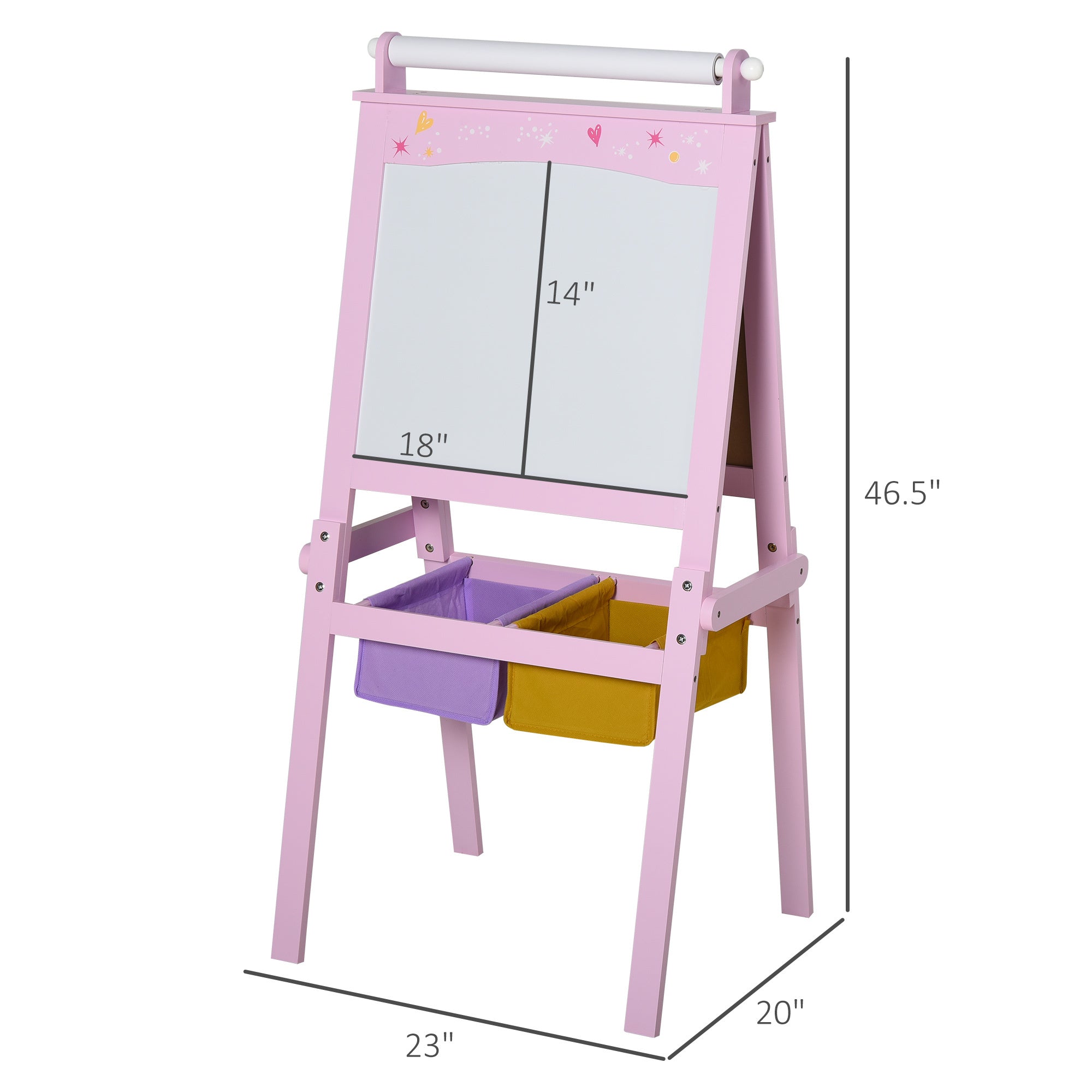 Kids Art Easel,Wooden Art Easel - Grand Goldman