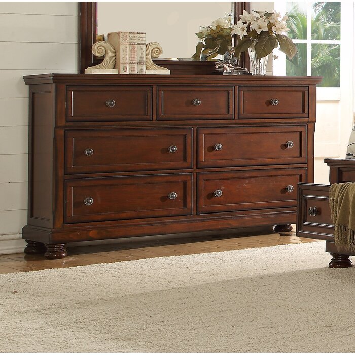 Baltimore Queen 4 Piece Bedroom Set Made With Wood in Dark Walnut - Grand Goldman Shop