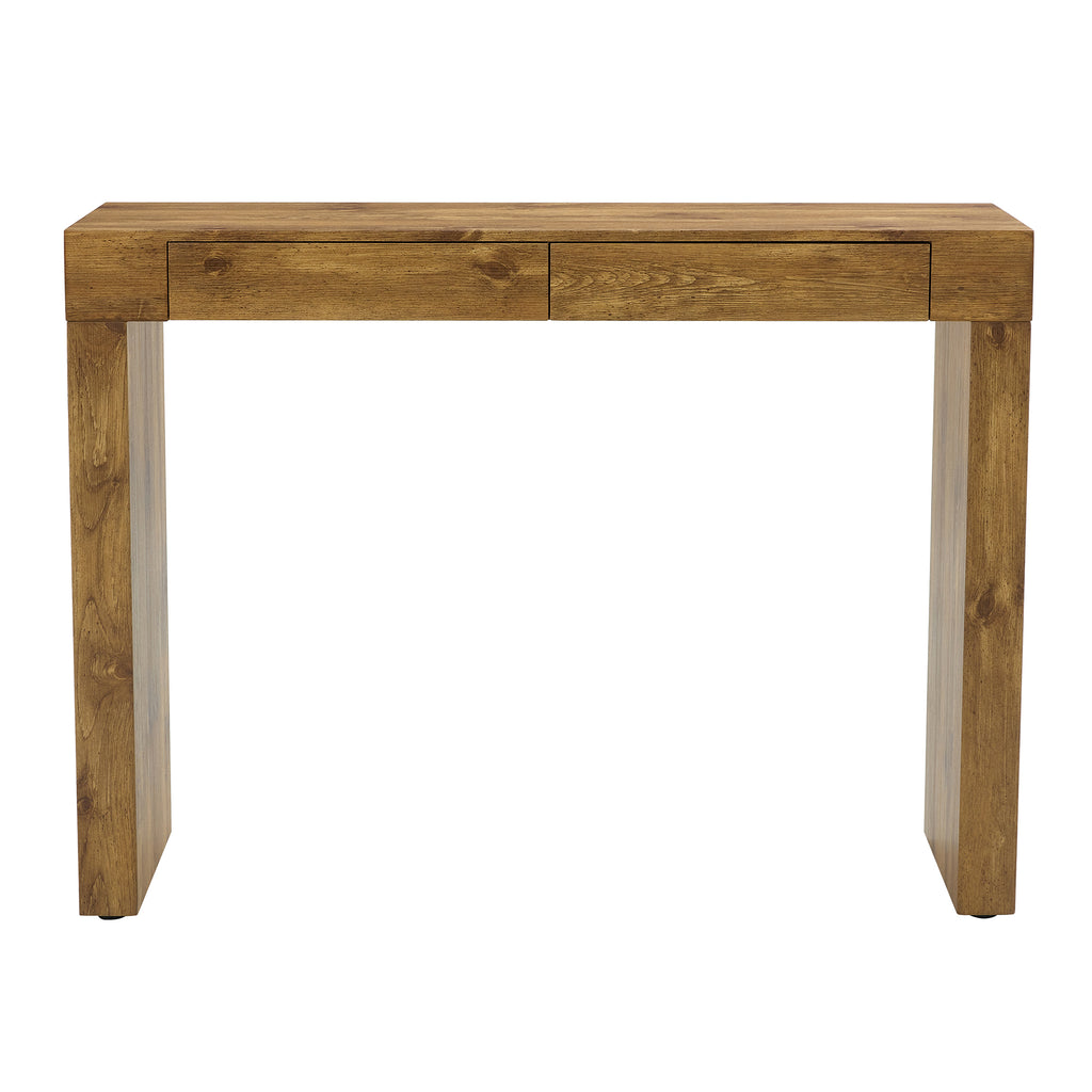 Elegant Natural Wood Grain Bar Table-50 Inches Long, a Practical Choice for Modern Homes.Wood Grain Texture Sticker,Equipped With Two Drawers.Serving As A Bar Table Or A Desk. - Grand Goldman Shop