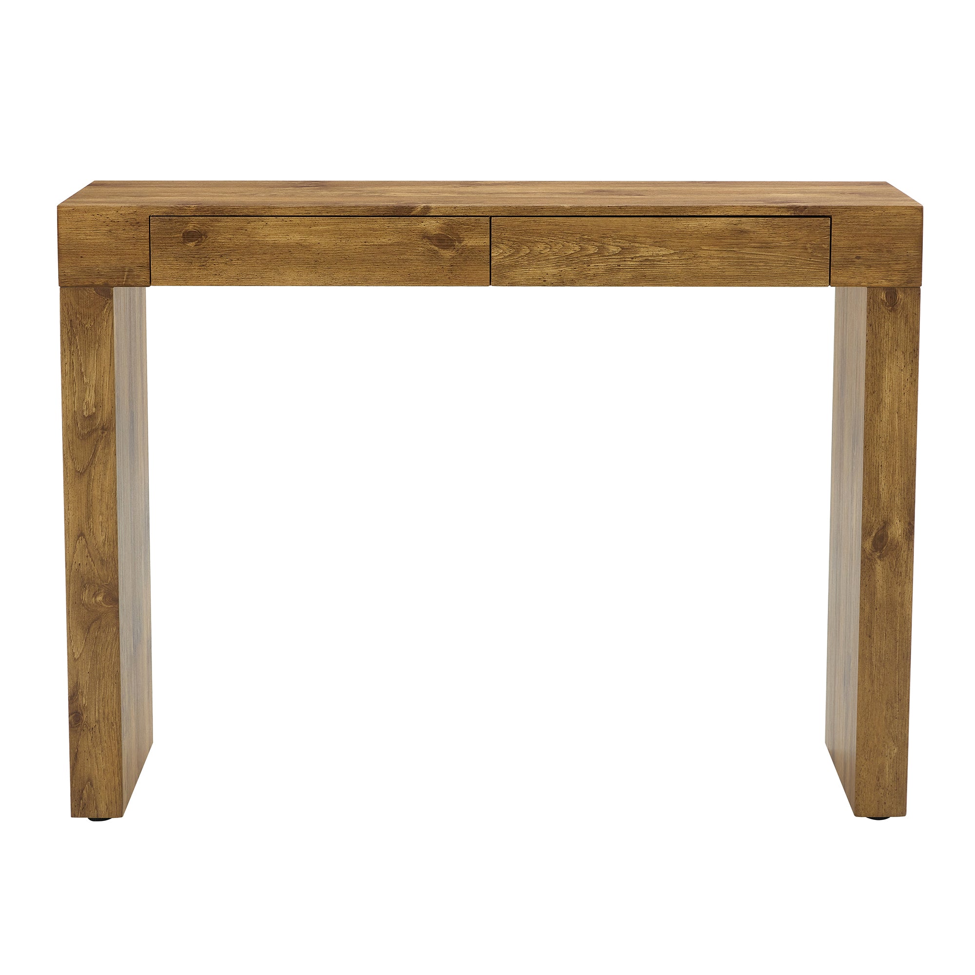 Elegant Natural Wood Grain Bar Table-50 Inches Long, a Practical Choice for Modern Homes.Wood Grain Texture Sticker,Equipped With Two Drawers.Serving As A Bar Table Or A Desk. - Grand Goldman Shop