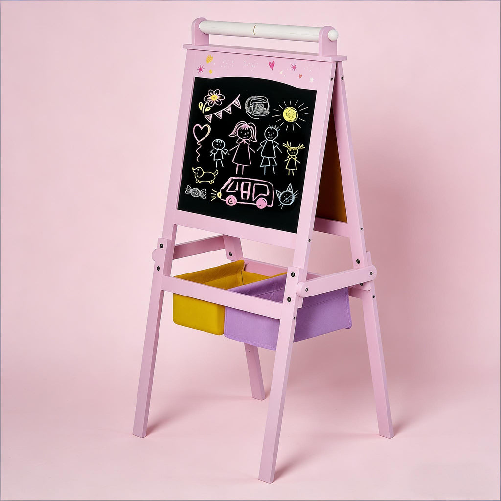 Kids Art Easel,Wooden Art Easel - Grand Goldman