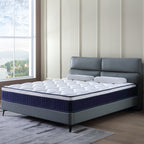 10 Inch Plush Memory Foam Pocket Spring Hybrid Mattress In A Box With Certipur-US Certified Memory Foam - Grand Goldman Shop