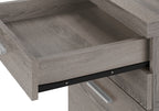 File Cabinet, Rolling Mobile, Storage Drawers, Printer Stand, Office, Work, Brown Laminate, Contemporary, Modern - Grand Gold