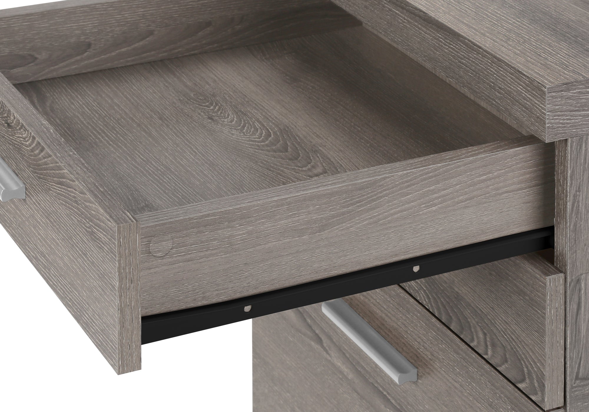 File Cabinet, Rolling Mobile, Storage Drawers, Printer Stand, Office, Work, Brown Laminate, Contemporary, Modern - Grand Gold