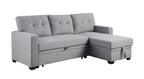Upholstered Pull out Sectional Sofa with Chaise - Grand Goldman Shop