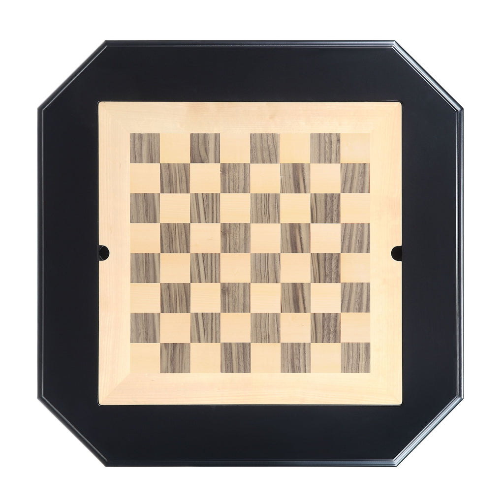 Galini Black Finish Game Table | Premium Home Decor - Grand Goldman